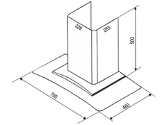 Máy Hút Mùi Bauer BC 70EC3B - Kính cong đen mẫu mới 2026