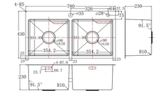 Chậu rửa bát phủ Nano bạc FS 7843HM