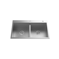 Chậu rửa bát Nobinox Liken NL785 - 2 hố cân, Inox 304 Posco