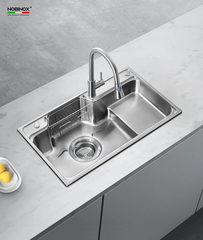 Chậu rửa bát 1 hố Nobinox HIGON NH905 - Thiết kế Nhật Bản có bàn chờ