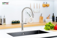 Vòi rửa bát dây rút Nobinox Adora NX992