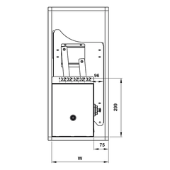 Rổ nâng hạ Hafele LENTO 504.76.012 | Inox 304 Lưới tròn (800mm)