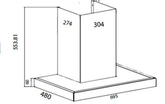 Máy hút mùi Canzy CZ-PRO333SG | Chữ T Inox đen