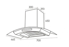 Máy hút mùi Canzy CZ ML8-70DC kính cong - Malaysia