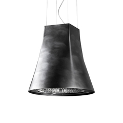 Máy hút mùi gắn trần đảo Malloca ADEL P3810 sơn hiệu ứng Pewter Ý