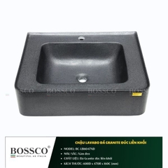 Chậu lavabo đá Granite đúc liền khối BC-LB6047XĐ