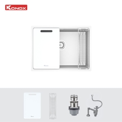 Chậu Rửa Bát Tari 6448SM Phong Cách Nhật – Inox SUS304 Bề Mặt Mịn, Lòng Sâu 230mm