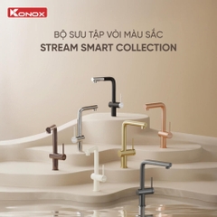 Vòi rửa bát Konox Stream Smart Nude - Tiết kiệm 40% nước
