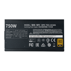 Nguồn Cooler master MWE GOLD 750 - 750W V2 Fully modular (MPE-7501-AFAAG-EU)