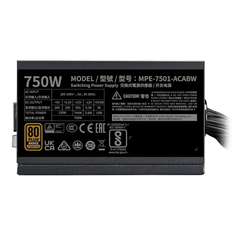 Nguồn máy tính Cooler master MWE BRONZE 750 V3 230V A/EU CABLE 750W ATX 3.1 (MPE-7501-ACABW-3B)