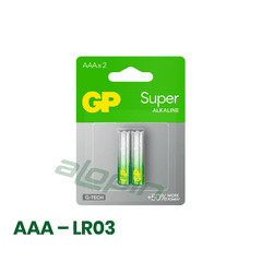 Pin GP Super Alkaline AAA 1.5V (Vỉ 2 Viên) – Chính Hãng