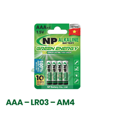 Pin National Power Alkaline AAA 1.5V (Vỉ 4 Viên) – Chính Hãng
