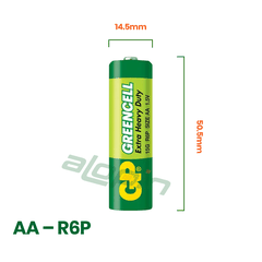 Pin GP Greencell AA 1.5V (Vỉ 4 Viên) – Chính Hãng