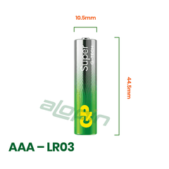 Pin GP Super Alkaline AAA 1.5V (Vỉ 4 Viên) – Chính Hãng