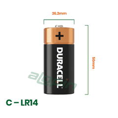 Pin Duracell Coppertop Alkaline C 1.5V (Pin Trung) - Chính Hãng