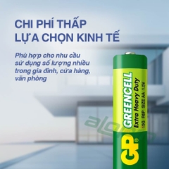 Pin GP Greencell AAA 1.5V (Vỉ 4 Viên) – Chính Hãng