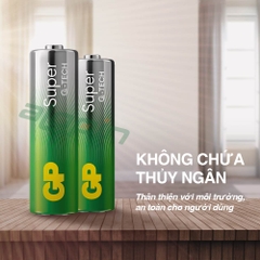 Pin GP Super Alkaline AAA 1.5V (Vỉ 4 Viên) – Chính Hãng