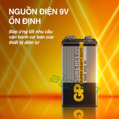 Pin GP Supercell 9V / 6F22 - Chính Hãng