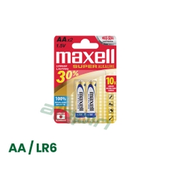 Pin Maxell Alkaline AA/ LR6 1.5V (Vỉ 2 Viên) - Chính Hãng