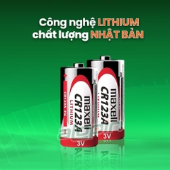 Pin Maxell CR123A Lithium 3V - Chính Hãng