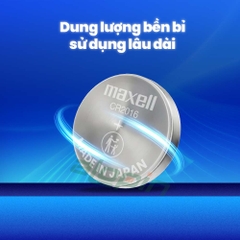 Pin Maxell CR2016 Lithium 3V (Vỉ 1 Viên) - Chính Hãng