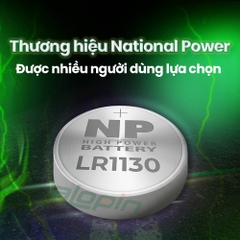 Pin National Power Alkaline LR1130 (AG10 / LR54) - Chính Hãng