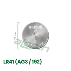 Pin Maxell Alkaline LR41 (AG3 / 192) - Chính Hãng