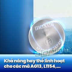 Pin Maxell Alkaline LR44 (AG13/ A76) - Chính Hãng