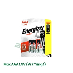 Pin Energizer Max AAA 1.5V (Vỉ 2 Tặng 1) - Chính Hãng
