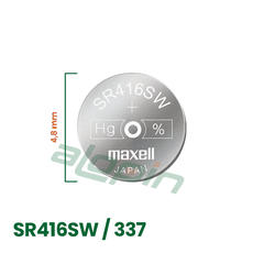 Pin Maxell SR416SW/ 337 (Vỉ 1 Viên) - Chính Hãng