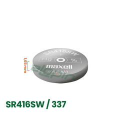 Pin Maxell SR416SW/ 337 (Vỉ 1 Viên) - Chính Hãng
