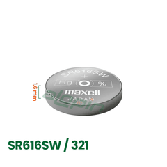 Pin Maxell SR616SW / 321 (Đồng Hồ Đeo Tay) - Chính Hãng