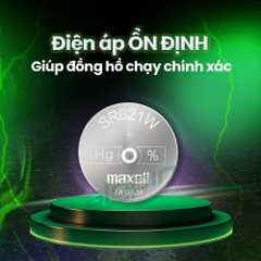 Pin Maxell SR621W / 363 (Đồng Hồ Đeo Tay) - Chính Hãng