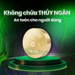 Pin Maxell SR626SW/ 377 Gold (Đồng Hồ Đeo Tay) - Chính Hãng