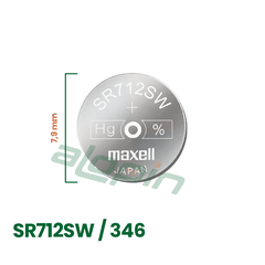 Pin Maxell SR712SW/ 346 (Đồng Hồ Đeo Tay) - Chính Hãng