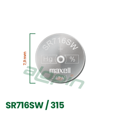 Pin Maxell SR716SW/ 315 (Đồng Hồ Đeo Tay) - Chính Hãng