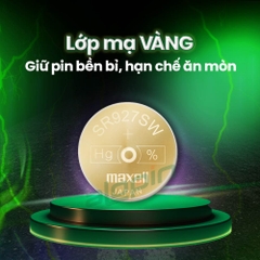 Pin Maxell SR927SW/ 395 Gold (Đồng Hồ Đeo Tay) - Chính Hãng