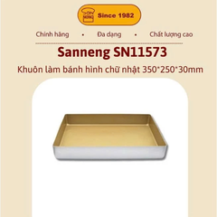 Sanneng SN11573- Khuôn làm bánh hình chữ nhật 350*250*30mm