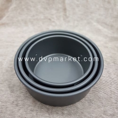 Sanneng SN5037 - Khuôn bánh tròn đế liền đen 7 inch