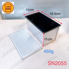 Sanneng SN2055 - Khuôn bánh Sandwich chống dính 450g (ko nắp)