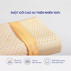 Gối cao su Kim Cương lượn sóng B