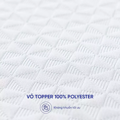 Topper memory foam nâng đỡ êm ái Comfy Noah