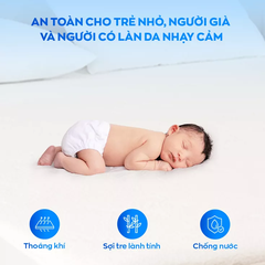 Bảo vệ nệm Doona Bamboo chống bụi bẩn, thoáng khí