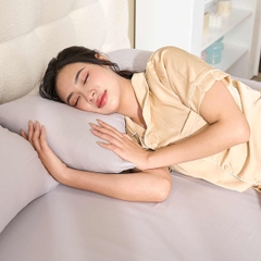 Bộ chăn ga chun Goodnight Airsilk 4CT màu xám