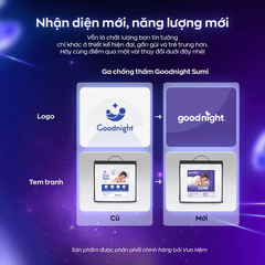 Ga chống thấm Goodnight Sumi mềm mại, kháng khuẩn, thông thoáng
