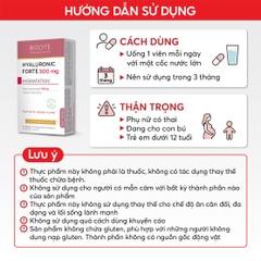 B17 Thực phẩm bảo vệ sức khỏe Hyaluronic Forte 300mg - Biocyte