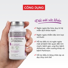 B19 Thực phẩm bảo vệ sức khỏe Glutathion Liposomal - Biocyte