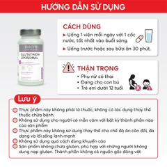 B19 Thực phẩm bảo vệ sức khỏe Glutathion Liposomal - Biocyte