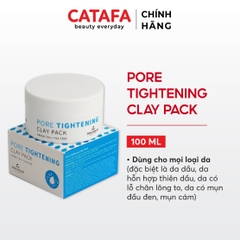 T62 Mặt nạ khoáng sét giúp làm sạch, giảm dầu cho da  Pore Tightening Clay Pack - The Skin House
