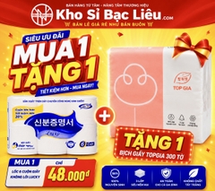 KM LỐC 6 Cuộn Giấy Không Lõi Hàn Quốc LUCKY Tặng 1 Bịch giấy topgia 7k (2)